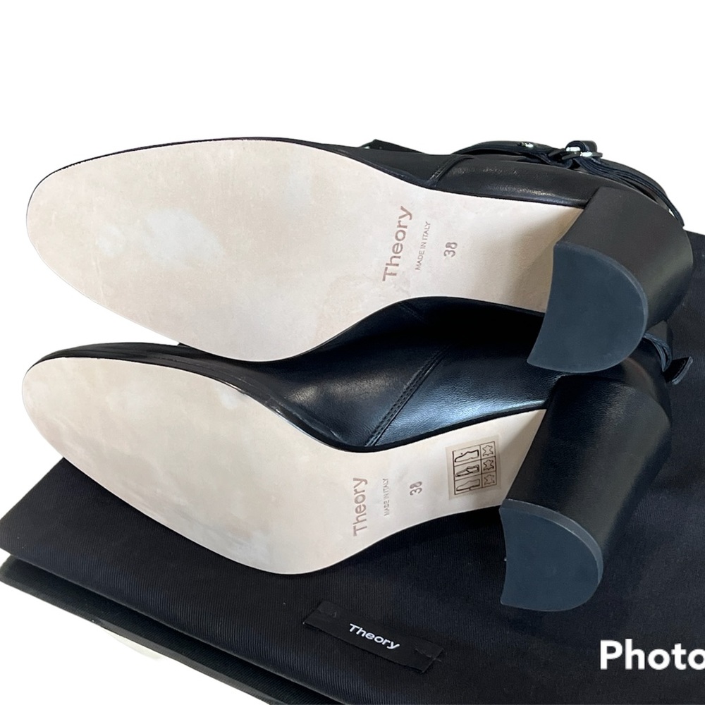 THEORY**DEMEURA NAPPA Black Strapped Bootie**US 8,9,10,11***$520 - Picture 11 of 12
